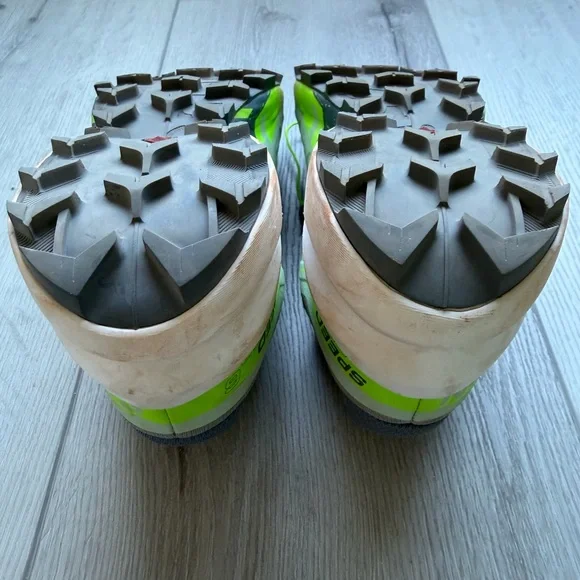 Salomon SpeedCross 6 Green and Gray Trail Running Shoes Size 7 - Picture 5 of 8